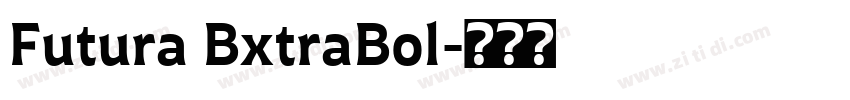 Futura BxtraBol字体转换